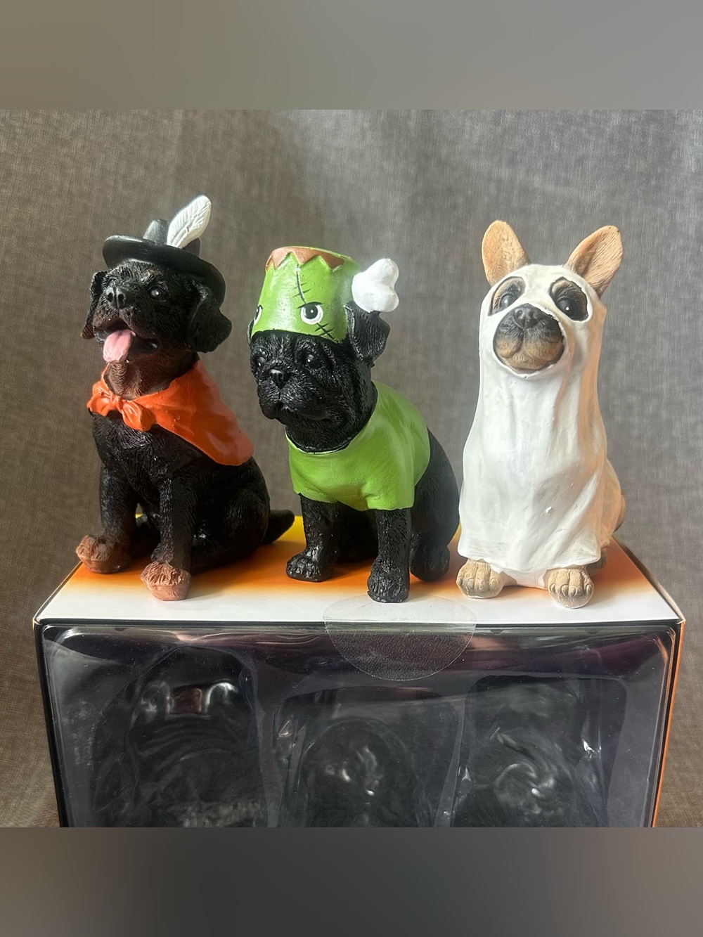 Candy Corn Lane Halloween Costume Dog’s Tabletop Decor